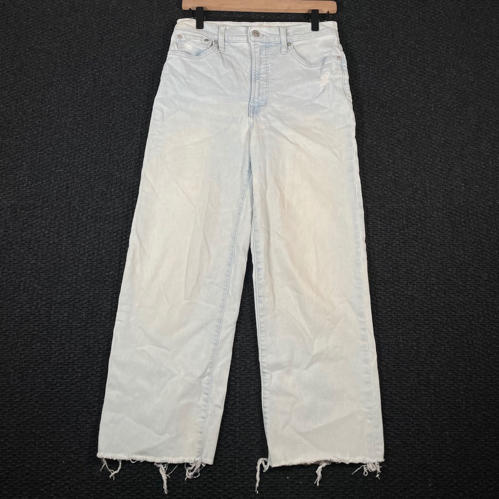 Madewell Sky Blue Wide Leg Jeans